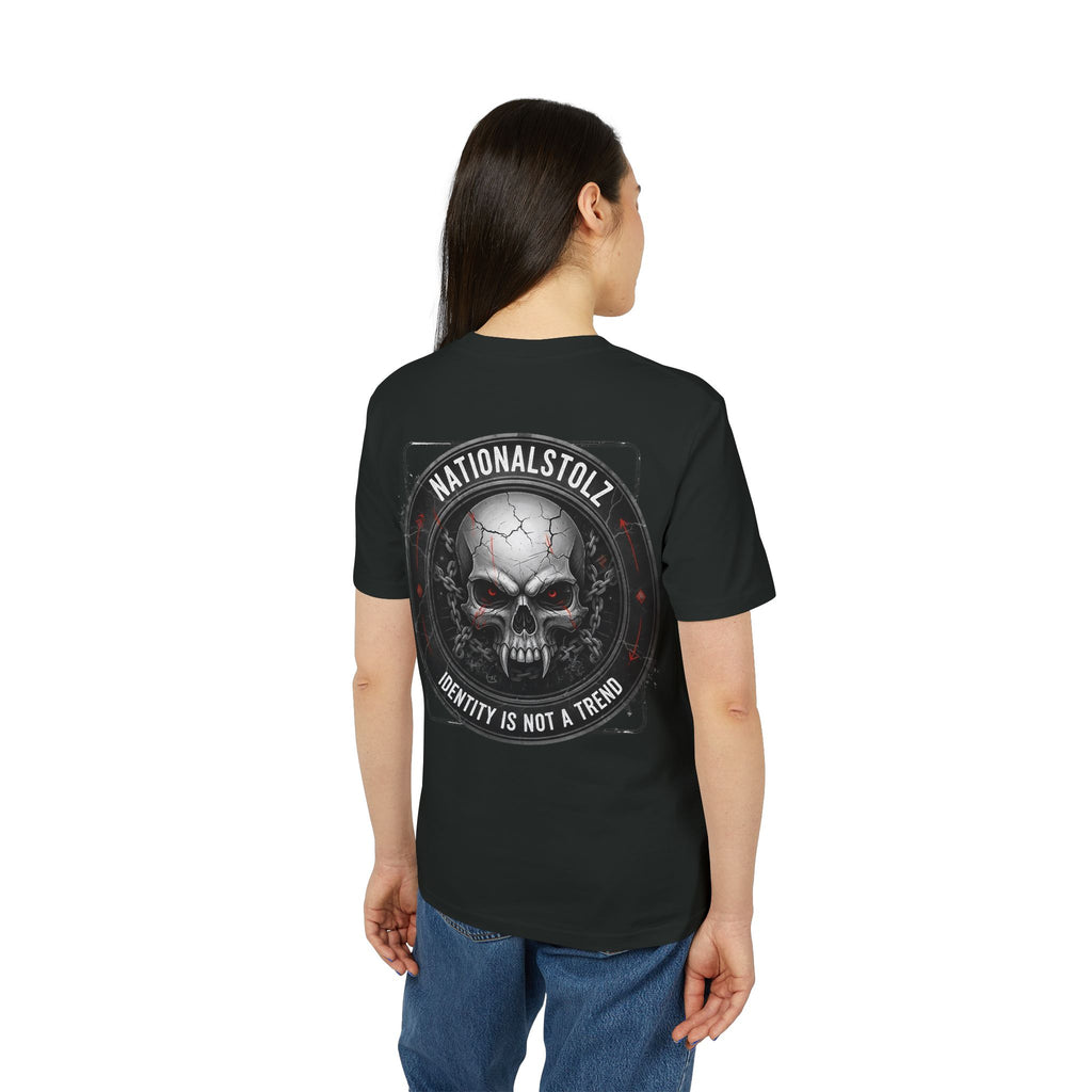 NATIONALSTOLZ Skull T-Shirt UNISEX — "Identity Is Not A Trend"