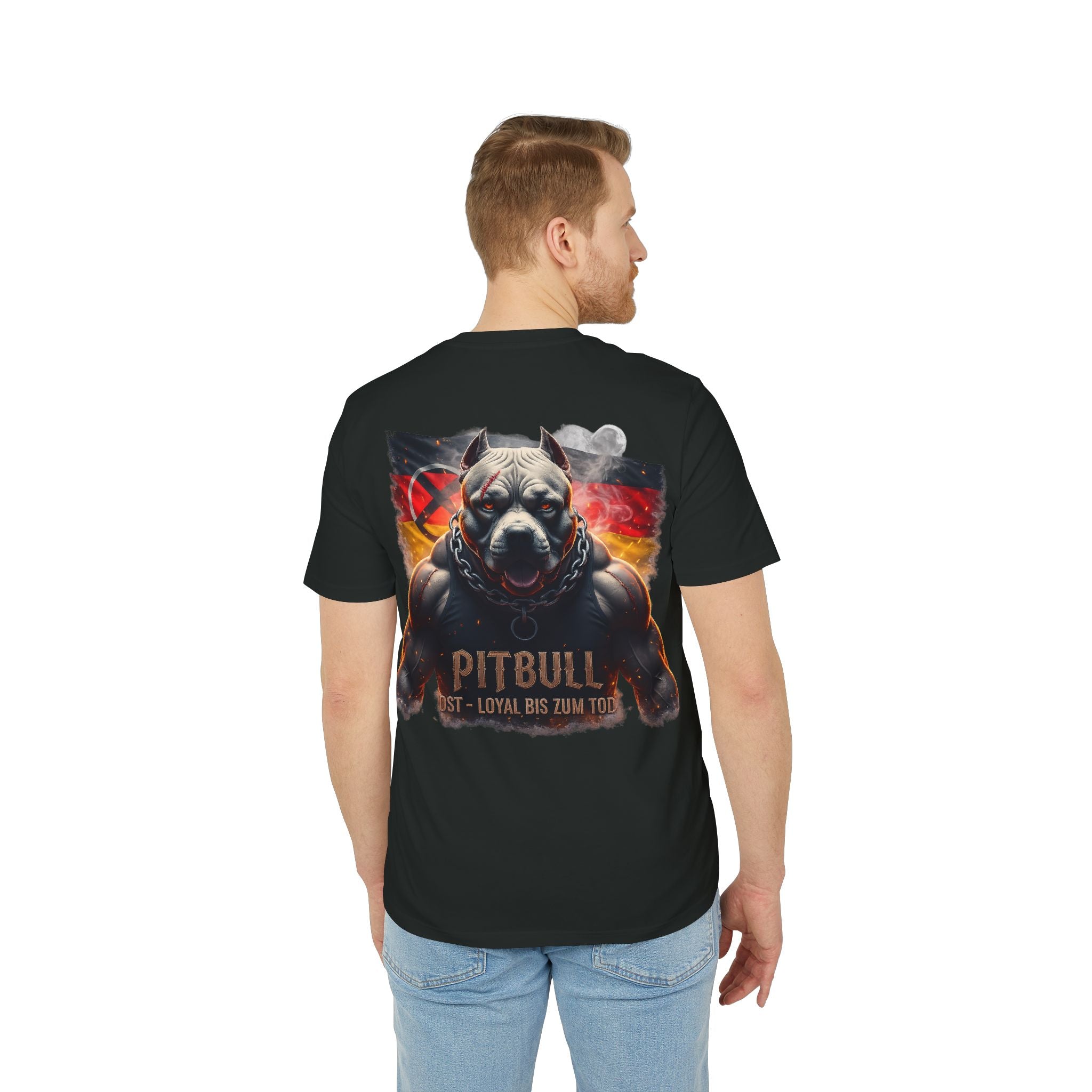 NATIONALSTOLZ OST&WEST EDITION – "Pitbull Ost • Loyal • Bis zum Tod" Graphic Unisex T-Shirt