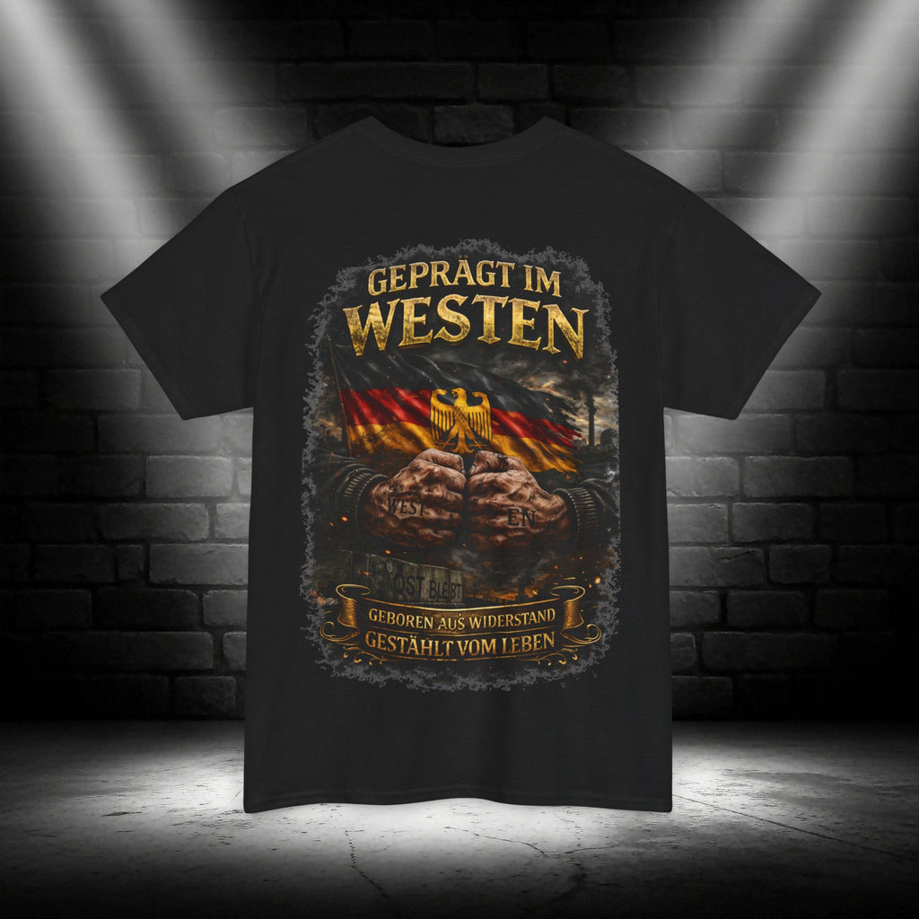 NATIONALSTOLZ T- Shirt-Deutschland ,,Geprägt im Westen"