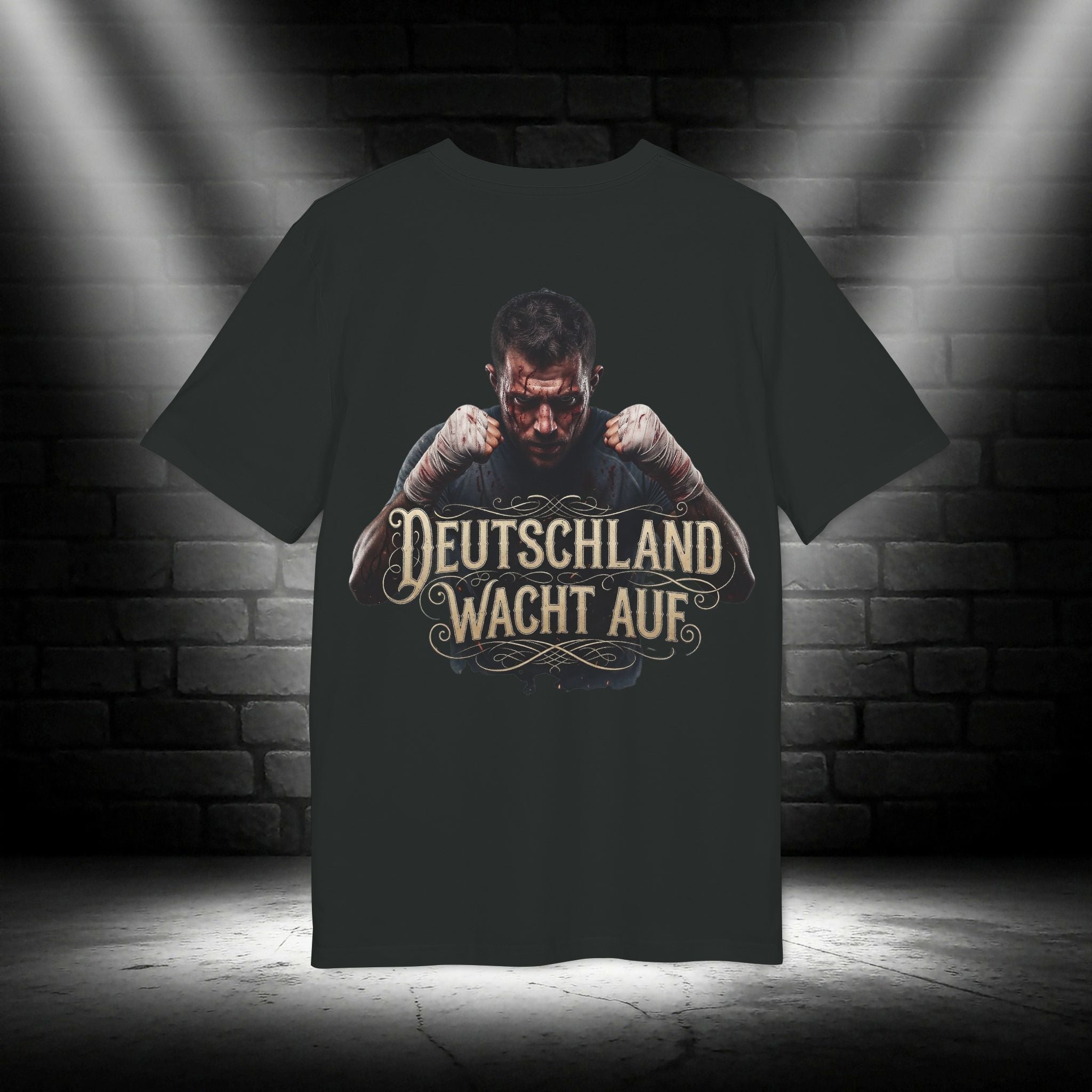 NATIONALSTOLZ Streetwear T-Shirt Unisex — Fighter ,,Deutschland wacht auf"