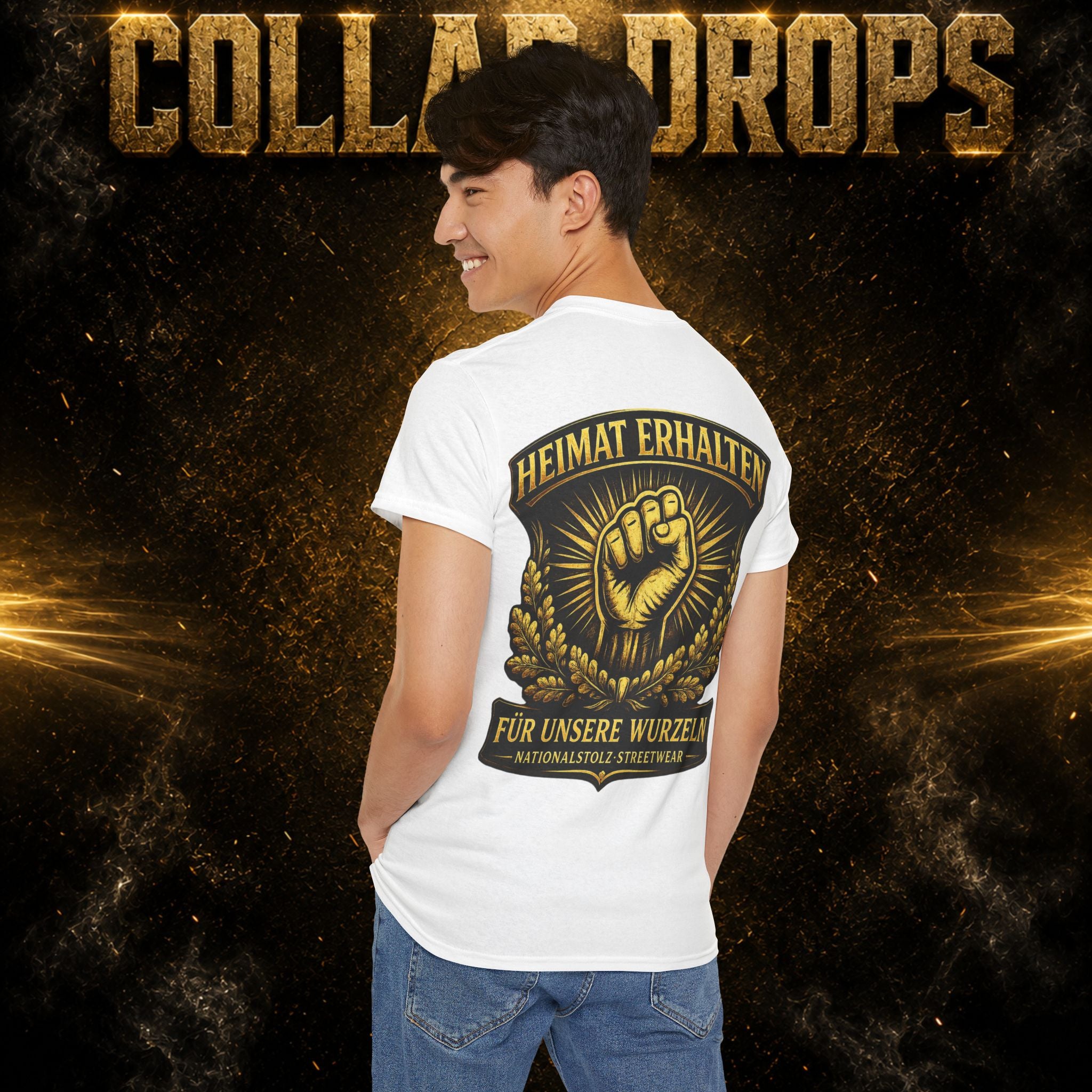 NATIONALSTOLZ & HEIMAT ERHALTEN COLLAB T-Shirt - ,,Für Unsere Wurzeln"