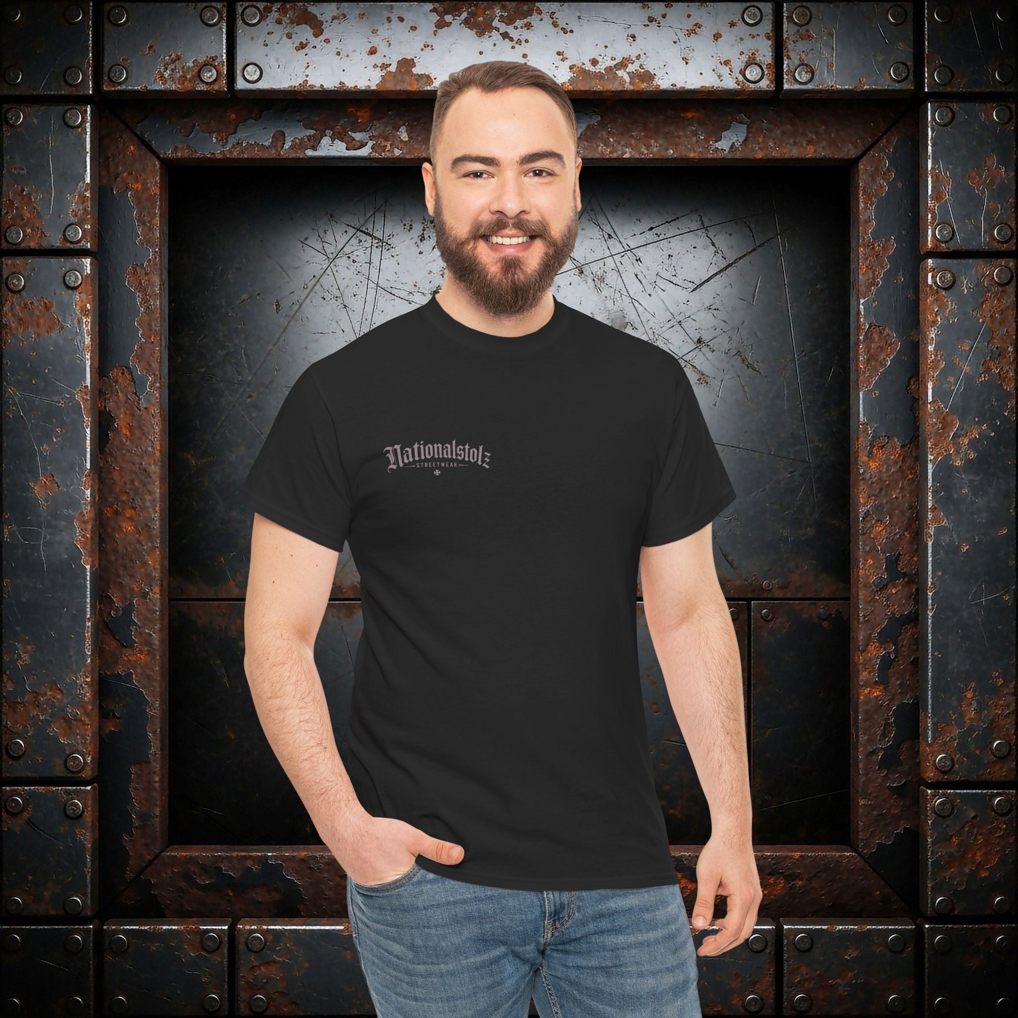 NATIONALSTOLZ T-Shirt — "Wer Wind Sät, Wird Sturm Ernten" Patriot