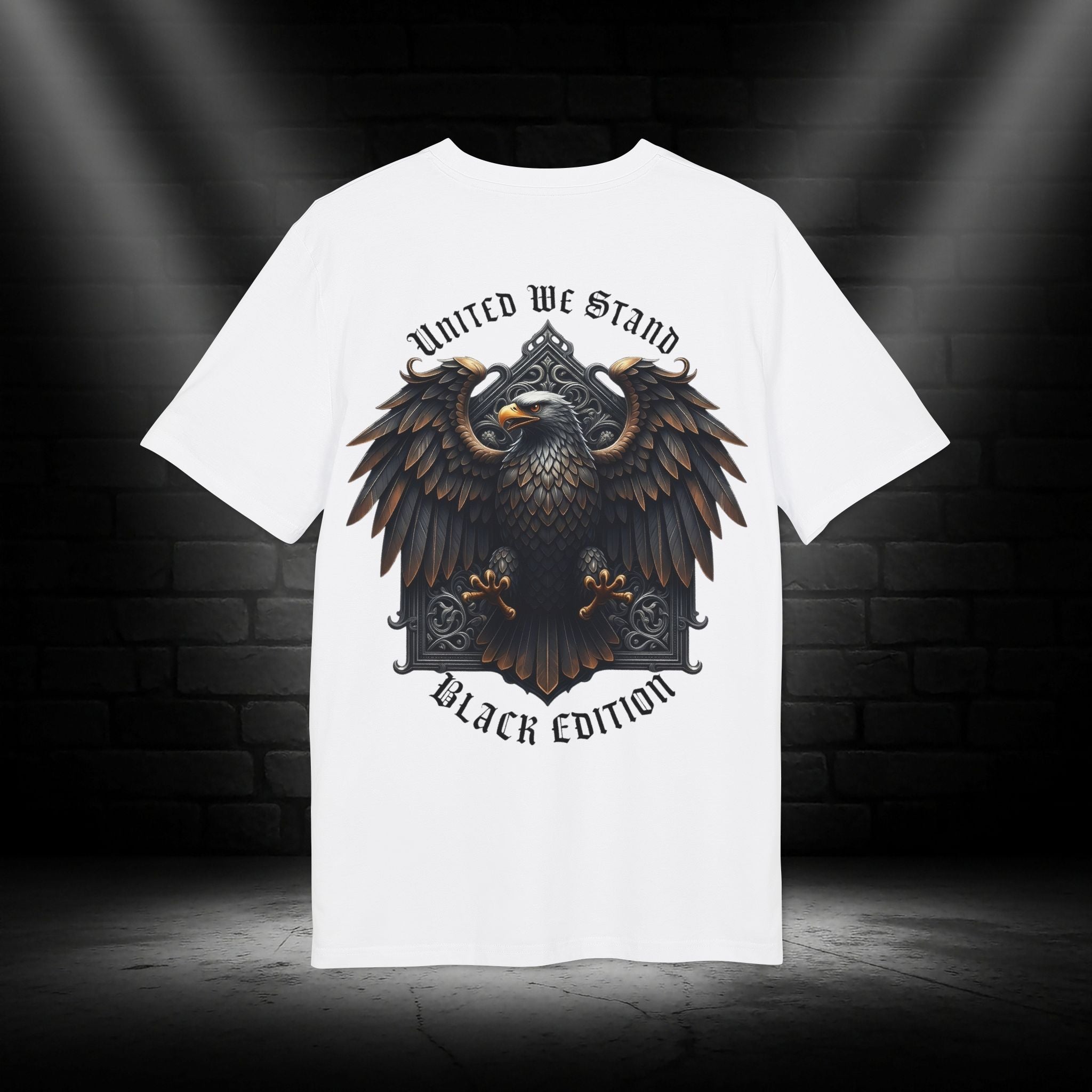 Nationalstolz ,, Black Edition" Eagle Graphic T-Shirt (United We Stand)