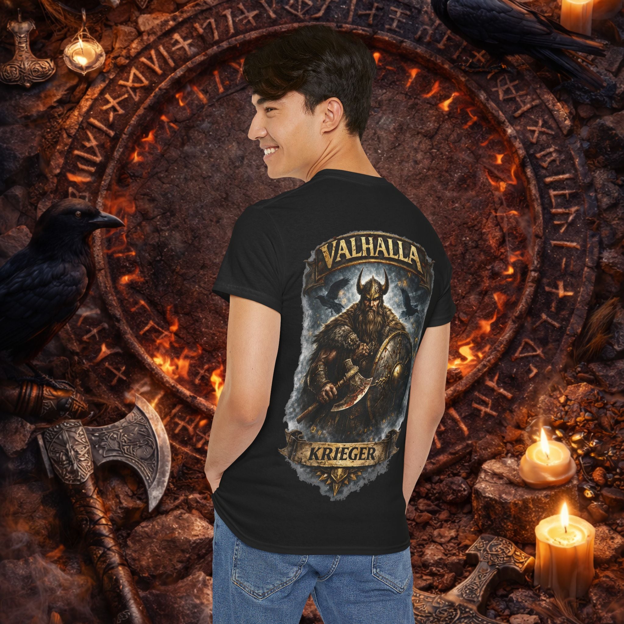 NORDIC PRIDE T - Shirt T-Shirt – ,,Valhalla Krieger"