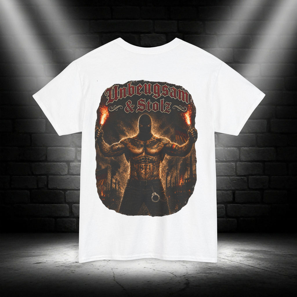 NATIONALSTOLZ T- Shirt ,,Deutsche Jungs" Neue Version -,,Unbeugsam & Stolz"