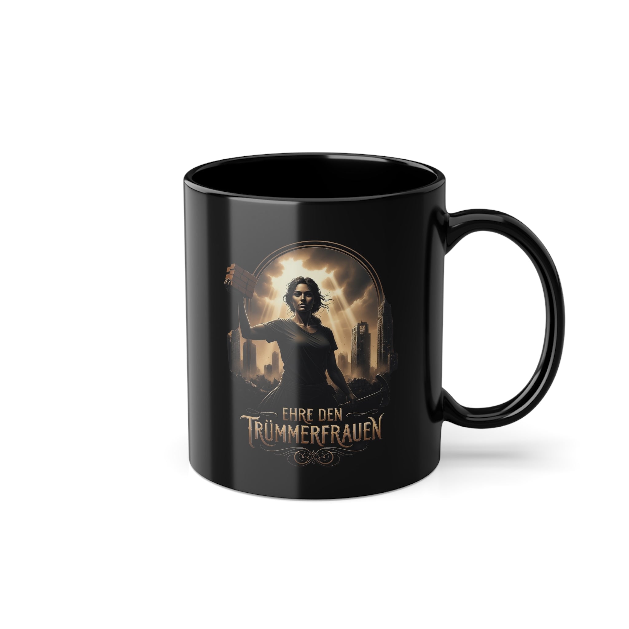 NATIONALSTOLZ  Coffee Mug — ,,Ehre den Trümmerfrauen" WWII Vintage Design