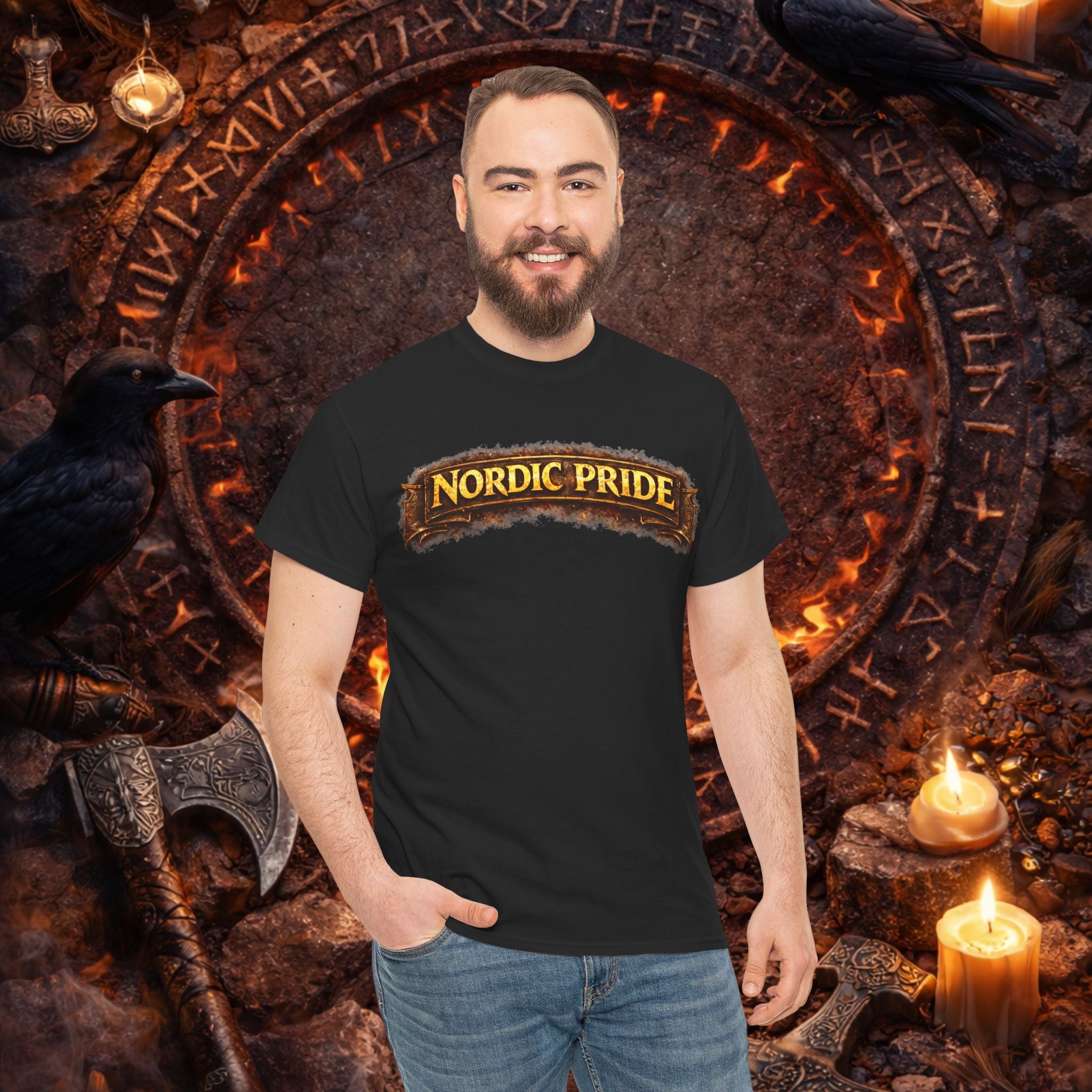 NORDIC PRIDE  T - Shirt - ,,Mjölnir"