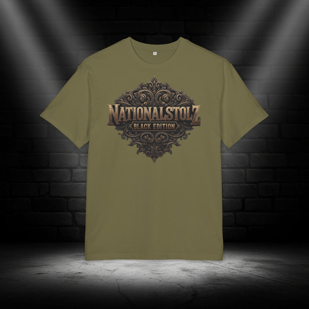 NATIONALSTOLZ ,,Black Edition'' Heavy T-Shirt Frontprint