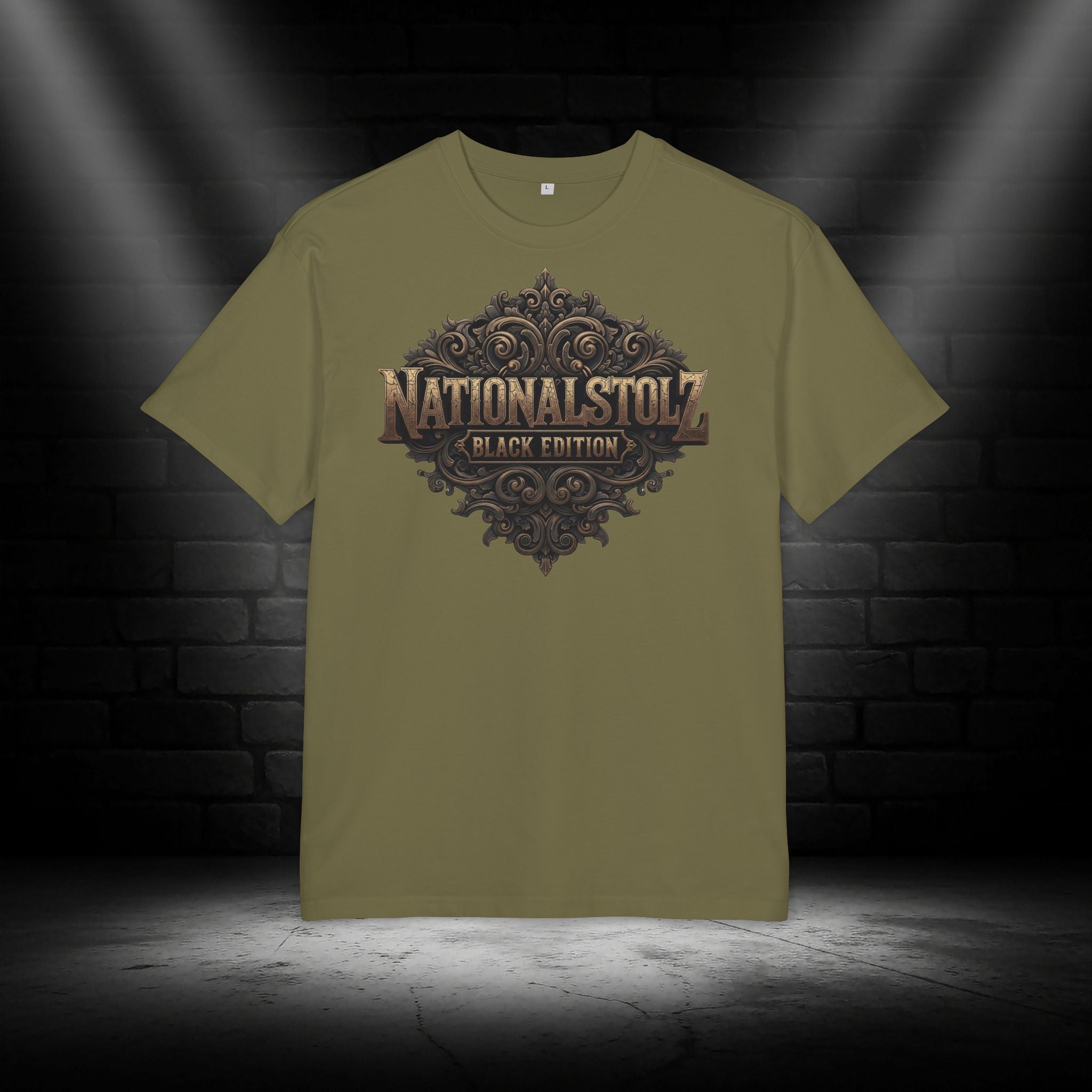 NATIONALSTOLZ ,,Black Edition'' Heavy T-Shirt Frontprint