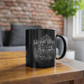 NATIONALSTOLZ Kaffee Tasse Black - ,,Heimatliebe ist kein Verbrechen"