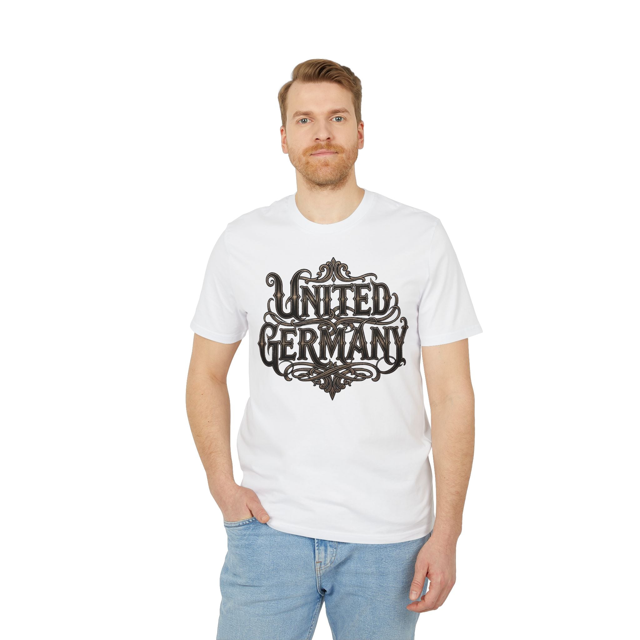 NATIONALSTOLZ ,,Ost - West Edition" — "United Germany"  Eagle Graphic ,Unisex T Shirt