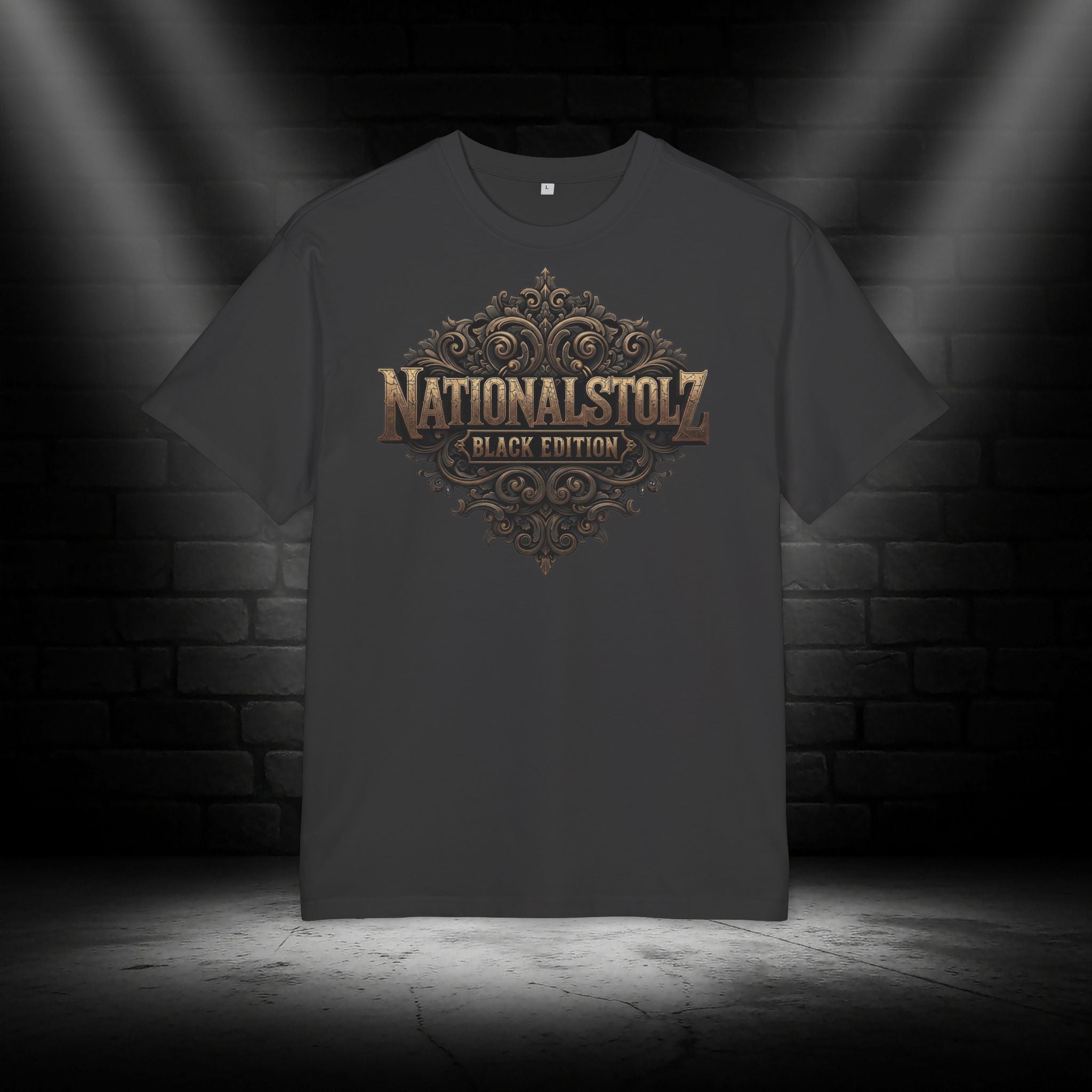 NATIONALSTOLZ ,,Black Edition'' Heavy T-Shirt Frontprint
