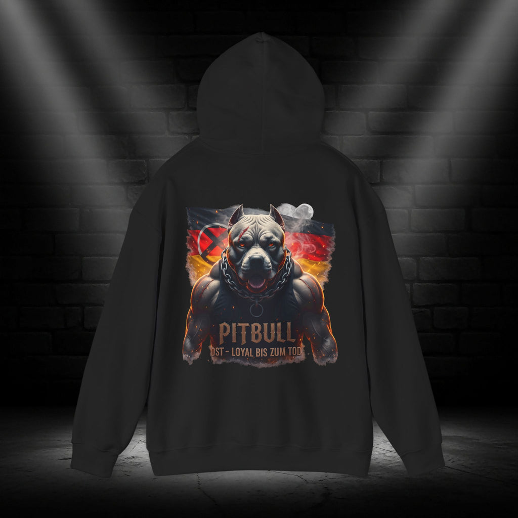 NATIONALSTOLZ ,,United Germany" Hoodie —  Flag Pittbull,, Ost Loyal bis zum Tod"