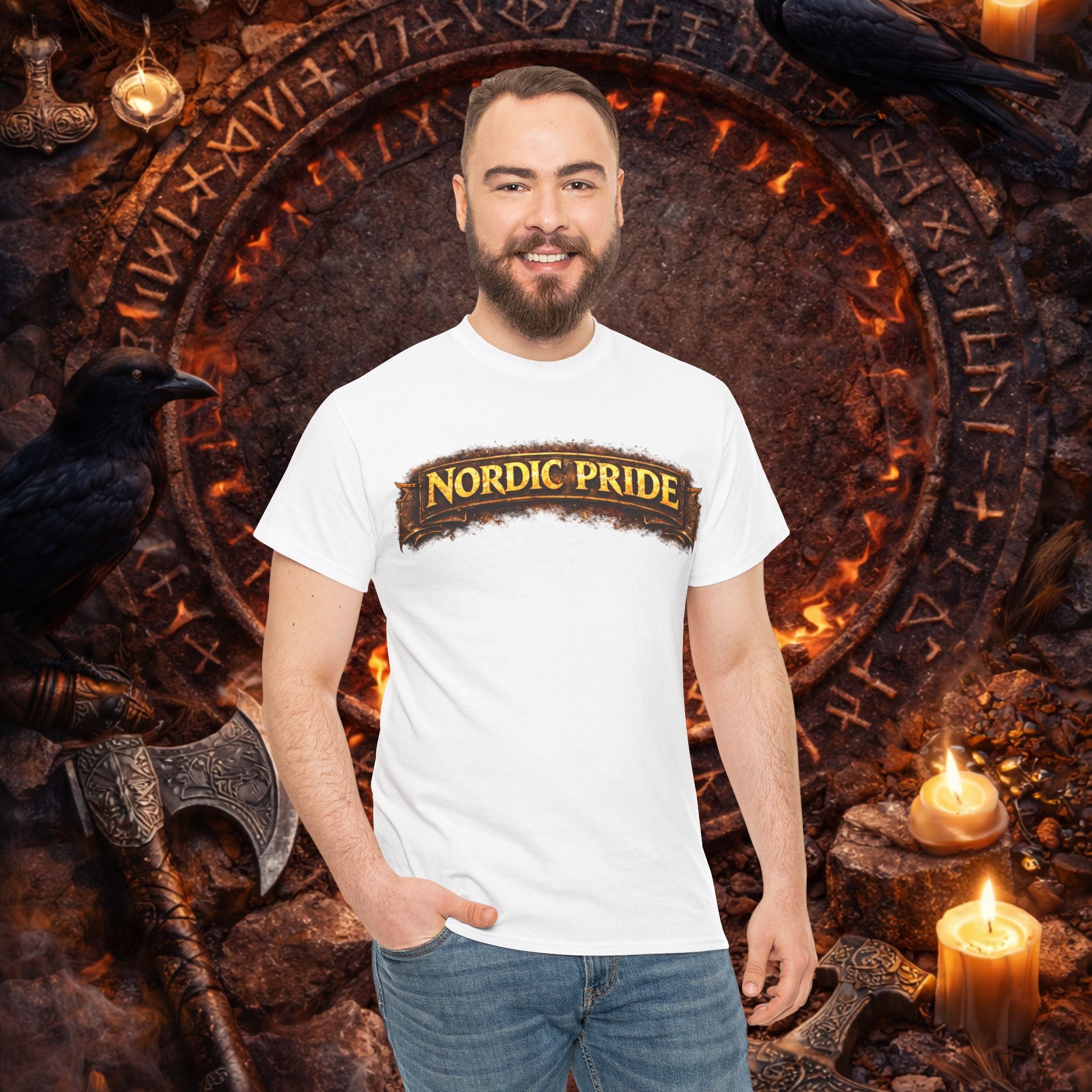 NORDIC PRIDE T‑Shirt - ,,Valhalla Schädel"