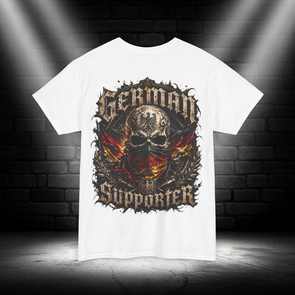 NATIONALSTOLZ T- Shirt - ,,German Supporter " Schädel Deutschland