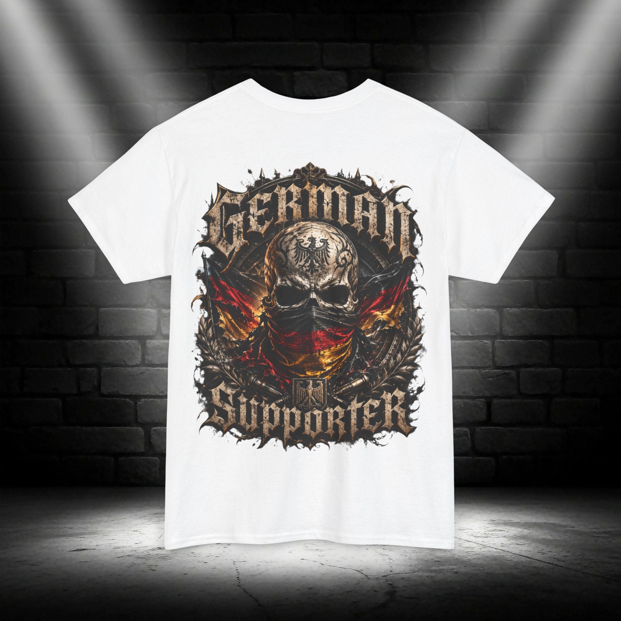 NATIONALSTOLZ T- Shirt - ,,German Supporter " Schädel Deutschland